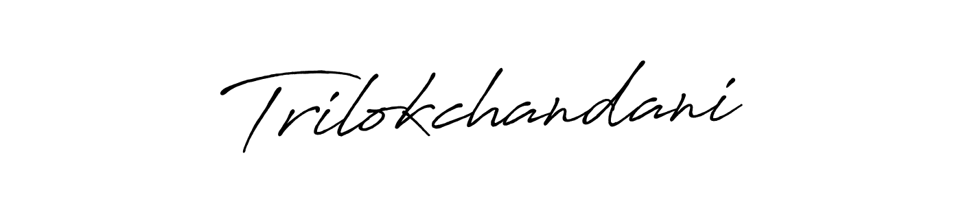 Make a beautiful signature design for name Trilokchandani. Use this online signature maker to create a handwritten signature for free. Trilokchandani signature style 7 images and pictures png