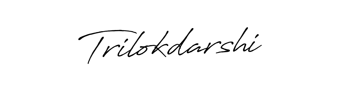 Antro_Vectra_Bolder is a professional signature style that is perfect for those who want to add a touch of class to their signature. It is also a great choice for those who want to make their signature more unique. Get Trilokdarshi name to fancy signature for free. Trilokdarshi signature style 7 images and pictures png
