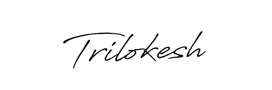 Create a beautiful signature design for name Trilokesh. With this signature (Antro_Vectra_Bolder) fonts, you can make a handwritten signature for free. Trilokesh signature style 7 images and pictures png
