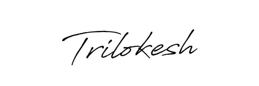 Create a beautiful signature design for name Trilokesh. With this signature (Antro_Vectra_Bolder) fonts, you can make a handwritten signature for free. Trilokesh signature style 7 images and pictures png