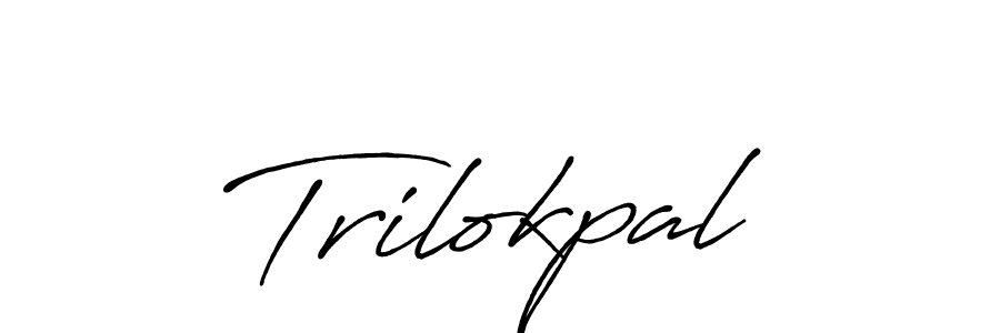 Make a beautiful signature design for name Trilokpal. With this signature (Antro_Vectra_Bolder) style, you can create a handwritten signature for free. Trilokpal signature style 7 images and pictures png