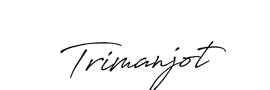How to make Trimanjot name signature. Use Antro_Vectra_Bolder style for creating short signs online. This is the latest handwritten sign. Trimanjot signature style 7 images and pictures png
