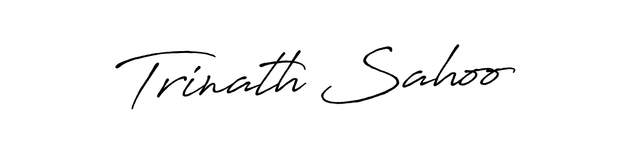 Make a beautiful signature design for name Trinath Sahoo. With this signature (Antro_Vectra_Bolder) style, you can create a handwritten signature for free. Trinath Sahoo signature style 7 images and pictures png