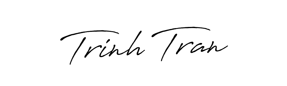 You should practise on your own different ways (Antro_Vectra_Bolder) to write your name (Trinh Tran) in signature. don't let someone else do it for you. Trinh Tran signature style 7 images and pictures png