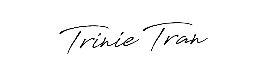 if you are searching for the best signature style for your name Trinie Tran. so please give up your signature search. here we have designed multiple signature styles  using Antro_Vectra_Bolder. Trinie Tran signature style 7 images and pictures png