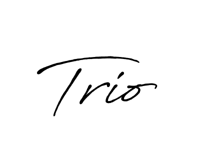 Create a beautiful signature design for name Trio. With this signature (Antro_Vectra_Bolder) fonts, you can make a handwritten signature for free. Trio signature style 7 images and pictures png