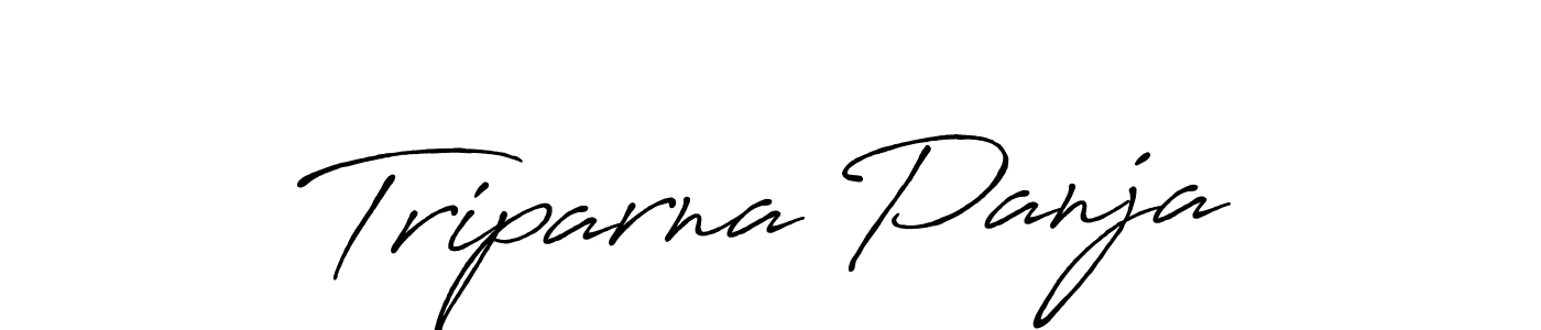 How to make Triparna Panja name signature. Use Antro_Vectra_Bolder style for creating short signs online. This is the latest handwritten sign. Triparna Panja signature style 7 images and pictures png