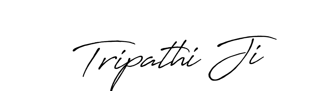 Make a beautiful signature design for name Tripathi Ji. With this signature (Antro_Vectra_Bolder) style, you can create a handwritten signature for free. Tripathi Ji signature style 7 images and pictures png
