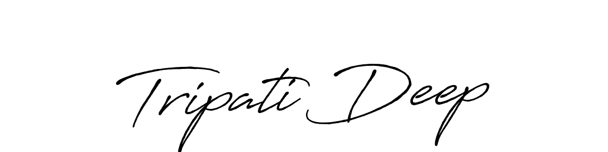Also we have Tripati Deep name is the best signature style. Create professional handwritten signature collection using Antro_Vectra_Bolder autograph style. Tripati Deep signature style 7 images and pictures png