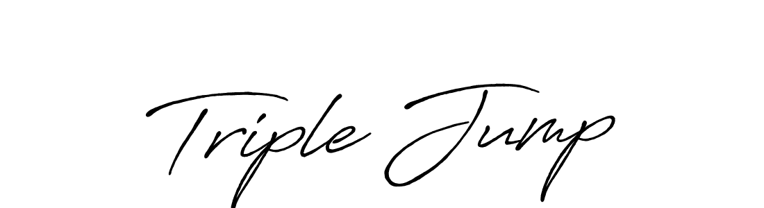 Also You can easily find your signature by using the search form. We will create Triple Jump name handwritten signature images for you free of cost using Antro_Vectra_Bolder sign style. Triple Jump signature style 7 images and pictures png