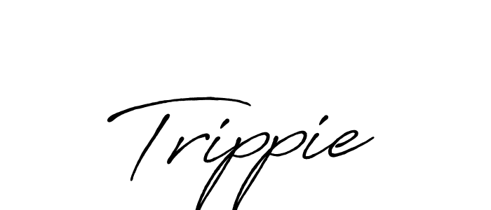 Make a beautiful signature design for name Trippie. Use this online signature maker to create a handwritten signature for free. Trippie signature style 7 images and pictures png