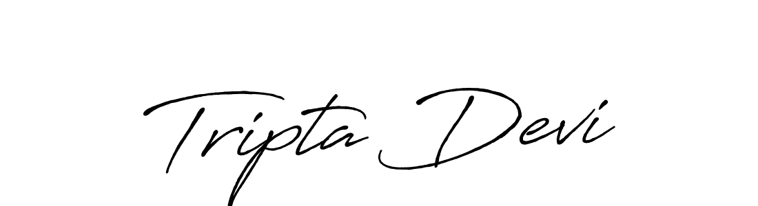 The best way (Antro_Vectra_Bolder) to make a short signature is to pick only two or three words in your name. The name Tripta Devi include a total of six letters. For converting this name. Tripta Devi signature style 7 images and pictures png