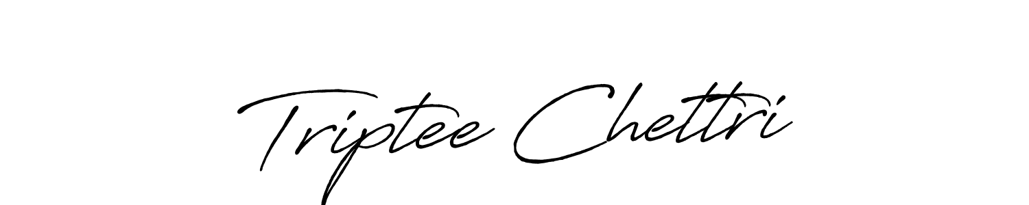 Also we have Triptee Chettri name is the best signature style. Create professional handwritten signature collection using Antro_Vectra_Bolder autograph style. Triptee Chettri signature style 7 images and pictures png
