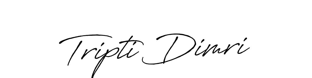 Tripti Dimri stylish signature style. Best Handwritten Sign (Antro_Vectra_Bolder) for my name. Handwritten Signature Collection Ideas for my name Tripti Dimri. Tripti Dimri signature style 7 images and pictures png