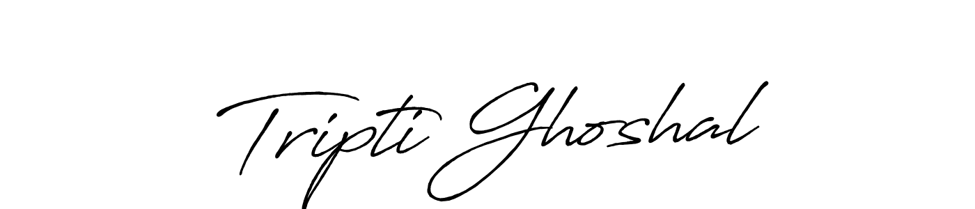 Tripti Ghoshal stylish signature style. Best Handwritten Sign (Antro_Vectra_Bolder) for my name. Handwritten Signature Collection Ideas for my name Tripti Ghoshal. Tripti Ghoshal signature style 7 images and pictures png
