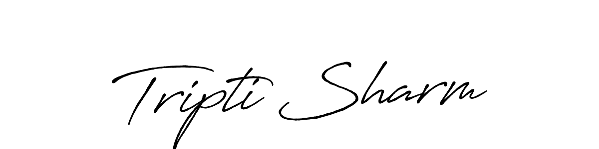 Antro_Vectra_Bolder is a professional signature style that is perfect for those who want to add a touch of class to their signature. It is also a great choice for those who want to make their signature more unique. Get Tripti Sharm name to fancy signature for free. Tripti Sharm signature style 7 images and pictures png
