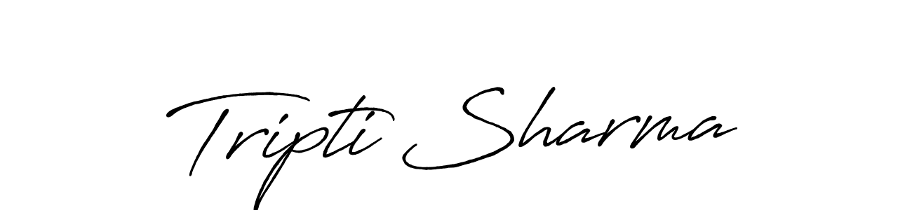 Tripti Sharma stylish signature style. Best Handwritten Sign (Antro_Vectra_Bolder) for my name. Handwritten Signature Collection Ideas for my name Tripti Sharma. Tripti Sharma signature style 7 images and pictures png