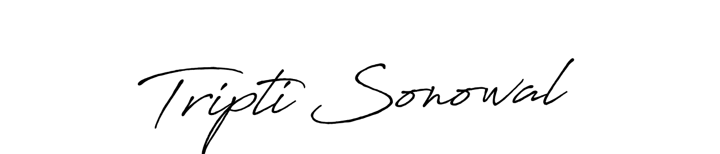 Create a beautiful signature design for name Tripti Sonowal. With this signature (Antro_Vectra_Bolder) fonts, you can make a handwritten signature for free. Tripti Sonowal signature style 7 images and pictures png