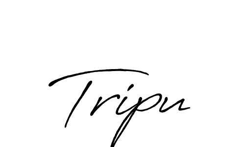 Make a beautiful signature design for name Tripu. With this signature (Antro_Vectra_Bolder) style, you can create a handwritten signature for free. Tripu signature style 7 images and pictures png