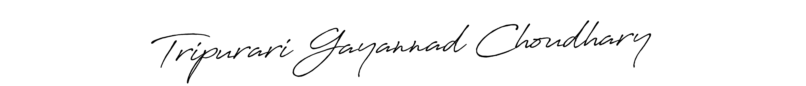 Tripurari Gayannad Choudhary stylish signature style. Best Handwritten Sign (Antro_Vectra_Bolder) for my name. Handwritten Signature Collection Ideas for my name Tripurari Gayannad Choudhary. Tripurari Gayannad Choudhary signature style 7 images and pictures png