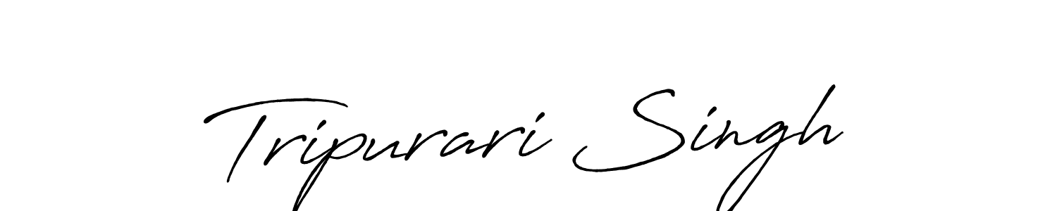 How to make Tripurari Singh signature? Antro_Vectra_Bolder is a professional autograph style. Create handwritten signature for Tripurari Singh name. Tripurari Singh signature style 7 images and pictures png