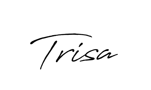 You should practise on your own different ways (Antro_Vectra_Bolder) to write your name (Trisa) in signature. don't let someone else do it for you. Trisa signature style 7 images and pictures png