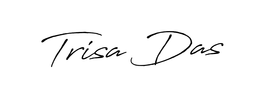 Also You can easily find your signature by using the search form. We will create Trisa Das name handwritten signature images for you free of cost using Antro_Vectra_Bolder sign style. Trisa Das signature style 7 images and pictures png