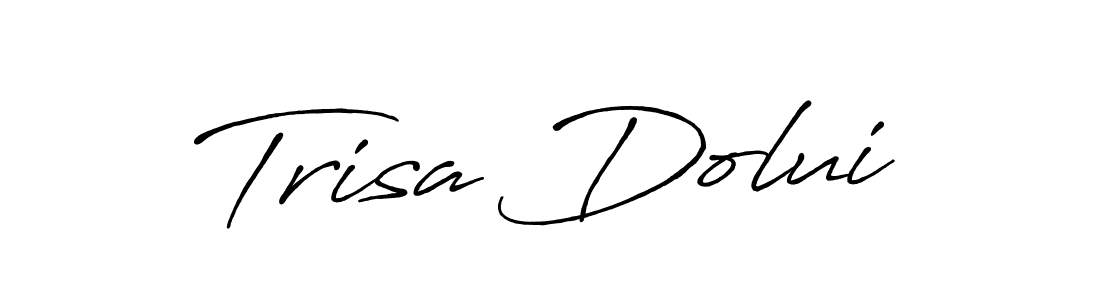 Check out images of Autograph of Trisa Dolui name. Actor Trisa Dolui Signature Style. Antro_Vectra_Bolder is a professional sign style online. Trisa Dolui signature style 7 images and pictures png