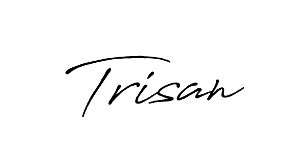 Design your own signature with our free online signature maker. With this signature software, you can create a handwritten (Antro_Vectra_Bolder) signature for name Trisan. Trisan signature style 7 images and pictures png