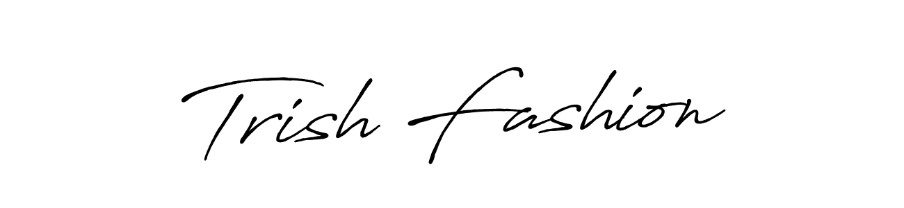 Use a signature maker to create a handwritten signature online. With this signature software, you can design (Antro_Vectra_Bolder) your own signature for name Trish Fashion. Trish Fashion signature style 7 images and pictures png