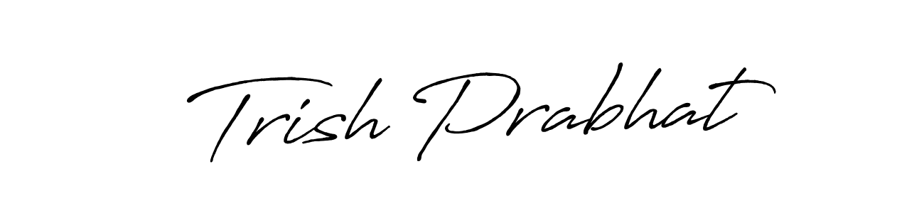 You can use this online signature creator to create a handwritten signature for the name Trish Prabhat. This is the best online autograph maker. Trish Prabhat signature style 7 images and pictures png