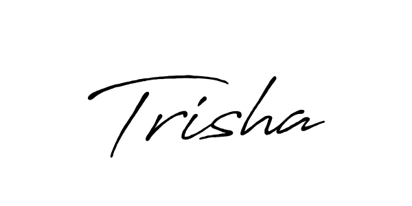 Trisha stylish signature style. Best Handwritten Sign (Antro_Vectra_Bolder) for my name. Handwritten Signature Collection Ideas for my name Trisha. Trisha signature style 7 images and pictures png