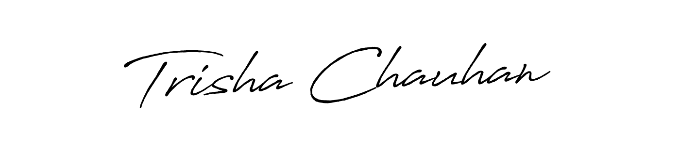 It looks lik you need a new signature style for name Trisha Chauhan. Design unique handwritten (Antro_Vectra_Bolder) signature with our free signature maker in just a few clicks. Trisha Chauhan signature style 7 images and pictures png