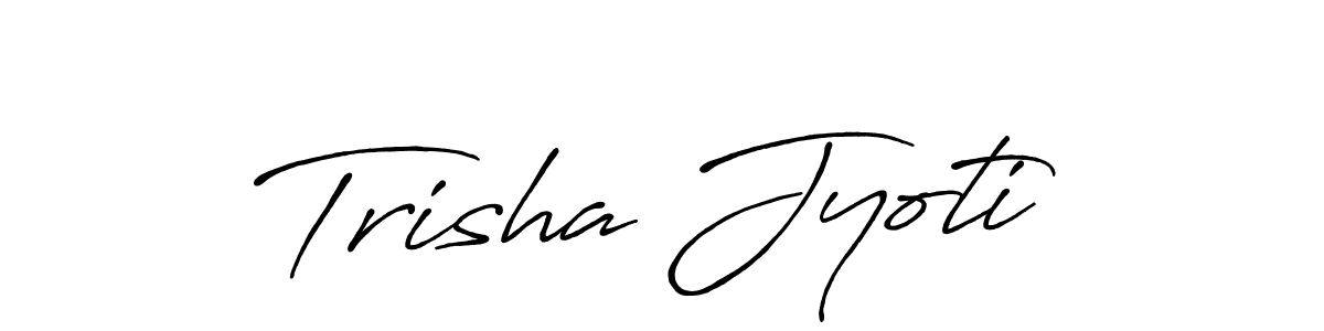 Design your own signature with our free online signature maker. With this signature software, you can create a handwritten (Antro_Vectra_Bolder) signature for name Trisha Jyoti. Trisha Jyoti signature style 7 images and pictures png