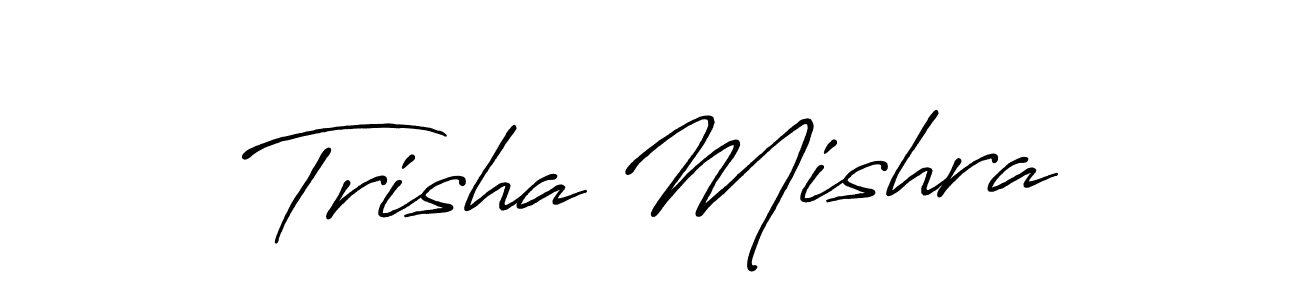 Once you've used our free online signature maker to create your best signature Antro_Vectra_Bolder style, it's time to enjoy all of the benefits that Trisha Mishra name signing documents. Trisha Mishra signature style 7 images and pictures png