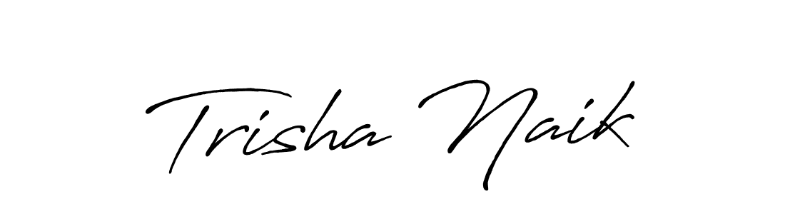 You should practise on your own different ways (Antro_Vectra_Bolder) to write your name (Trisha Naik) in signature. don't let someone else do it for you. Trisha Naik signature style 7 images and pictures png