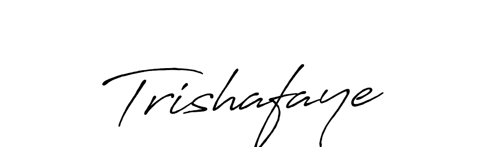 How to make Trishafaye name signature. Use Antro_Vectra_Bolder style for creating short signs online. This is the latest handwritten sign. Trishafaye signature style 7 images and pictures png