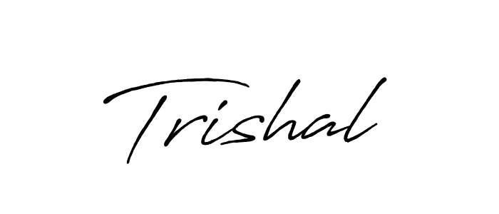 The best way (Antro_Vectra_Bolder) to make a short signature is to pick only two or three words in your name. The name Trishal include a total of six letters. For converting this name. Trishal signature style 7 images and pictures png