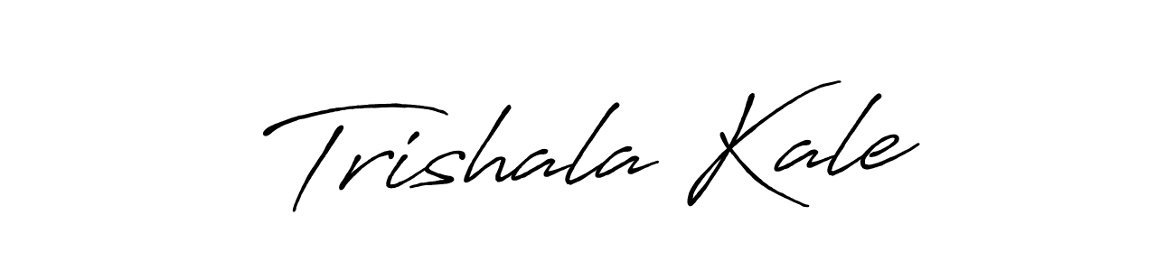 Design your own signature with our free online signature maker. With this signature software, you can create a handwritten (Antro_Vectra_Bolder) signature for name Trishala Kale. Trishala Kale signature style 7 images and pictures png