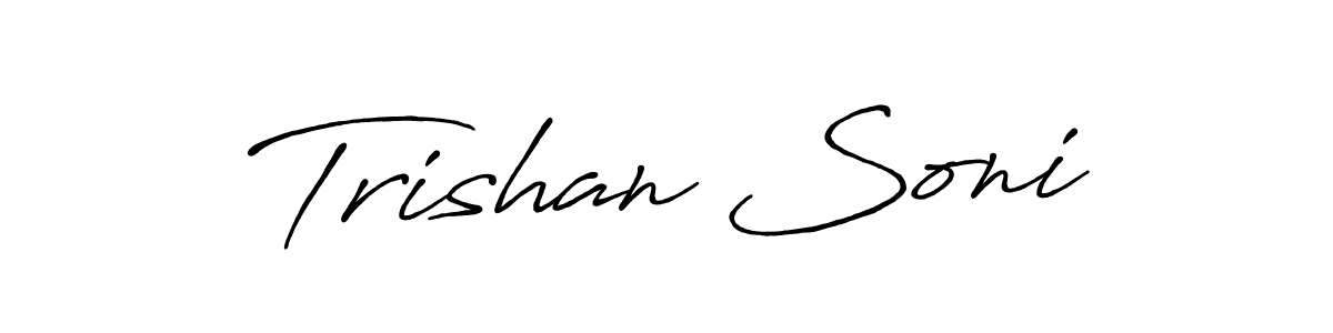 if you are searching for the best signature style for your name Trishan Soni. so please give up your signature search. here we have designed multiple signature styles  using Antro_Vectra_Bolder. Trishan Soni signature style 7 images and pictures png