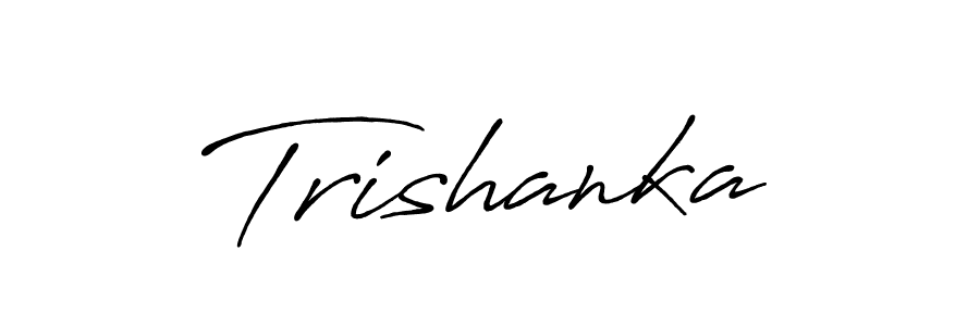 Trishanka stylish signature style. Best Handwritten Sign (Antro_Vectra_Bolder) for my name. Handwritten Signature Collection Ideas for my name Trishanka. Trishanka signature style 7 images and pictures png