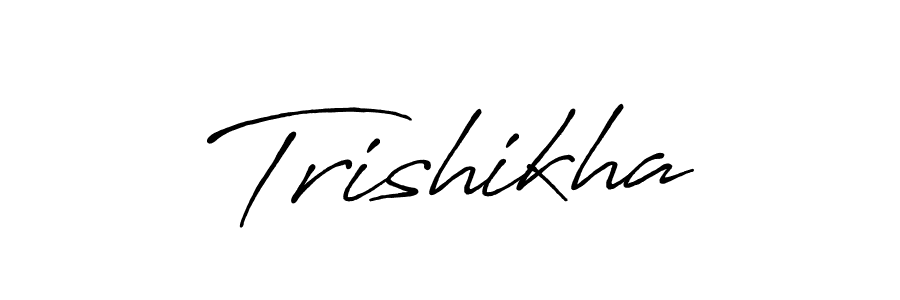 Make a beautiful signature design for name Trishikha. Use this online signature maker to create a handwritten signature for free. Trishikha signature style 7 images and pictures png