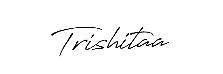 How to make Trishitaa signature? Antro_Vectra_Bolder is a professional autograph style. Create handwritten signature for Trishitaa name. Trishitaa signature style 7 images and pictures png
