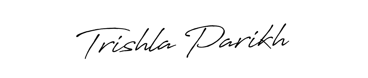 Design your own signature with our free online signature maker. With this signature software, you can create a handwritten (Antro_Vectra_Bolder) signature for name Trishla Parikh. Trishla Parikh signature style 7 images and pictures png