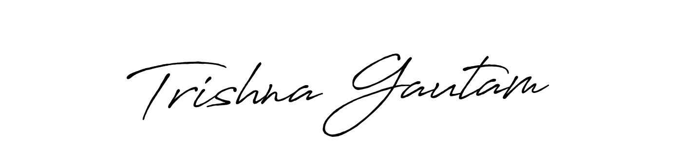 This is the best signature style for the Trishna Gautam name. Also you like these signature font (Antro_Vectra_Bolder). Mix name signature. Trishna Gautam signature style 7 images and pictures png