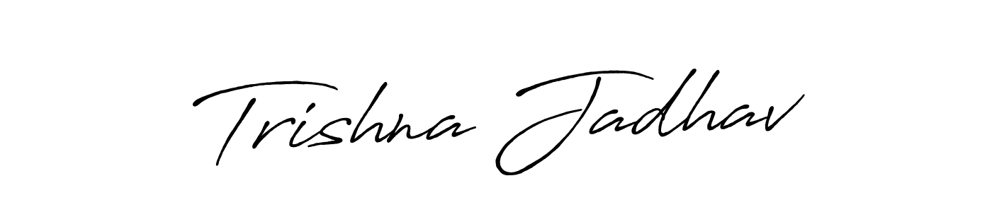 It looks lik you need a new signature style for name Trishna Jadhav. Design unique handwritten (Antro_Vectra_Bolder) signature with our free signature maker in just a few clicks. Trishna Jadhav signature style 7 images and pictures png