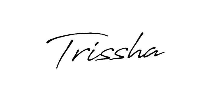 Similarly Antro_Vectra_Bolder is the best handwritten signature design. Signature creator online .You can use it as an online autograph creator for name Trissha. Trissha signature style 7 images and pictures png