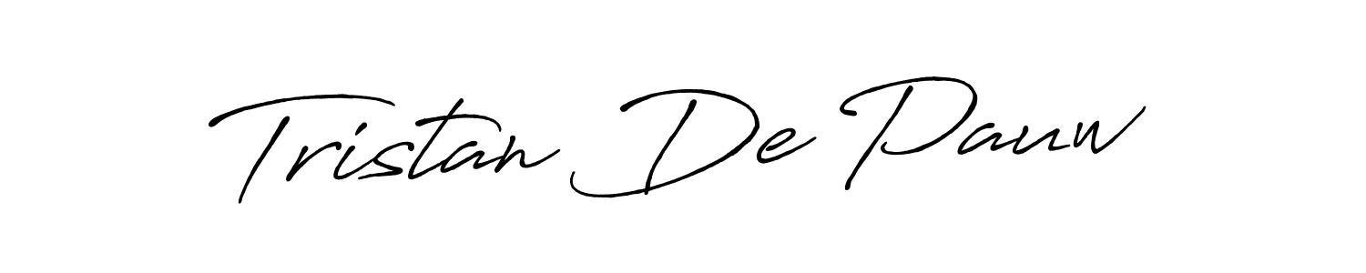 Use a signature maker to create a handwritten signature online. With this signature software, you can design (Antro_Vectra_Bolder) your own signature for name Tristan De Pauw. Tristan De Pauw signature style 7 images and pictures png