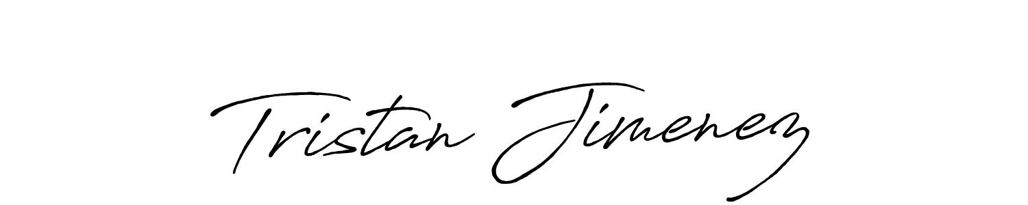 Create a beautiful signature design for name Tristan Jimenez. With this signature (Antro_Vectra_Bolder) fonts, you can make a handwritten signature for free. Tristan Jimenez signature style 7 images and pictures png