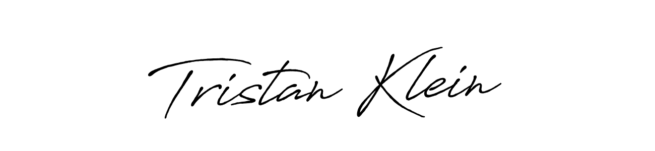 Tristan Klein stylish signature style. Best Handwritten Sign (Antro_Vectra_Bolder) for my name. Handwritten Signature Collection Ideas for my name Tristan Klein. Tristan Klein signature style 7 images and pictures png